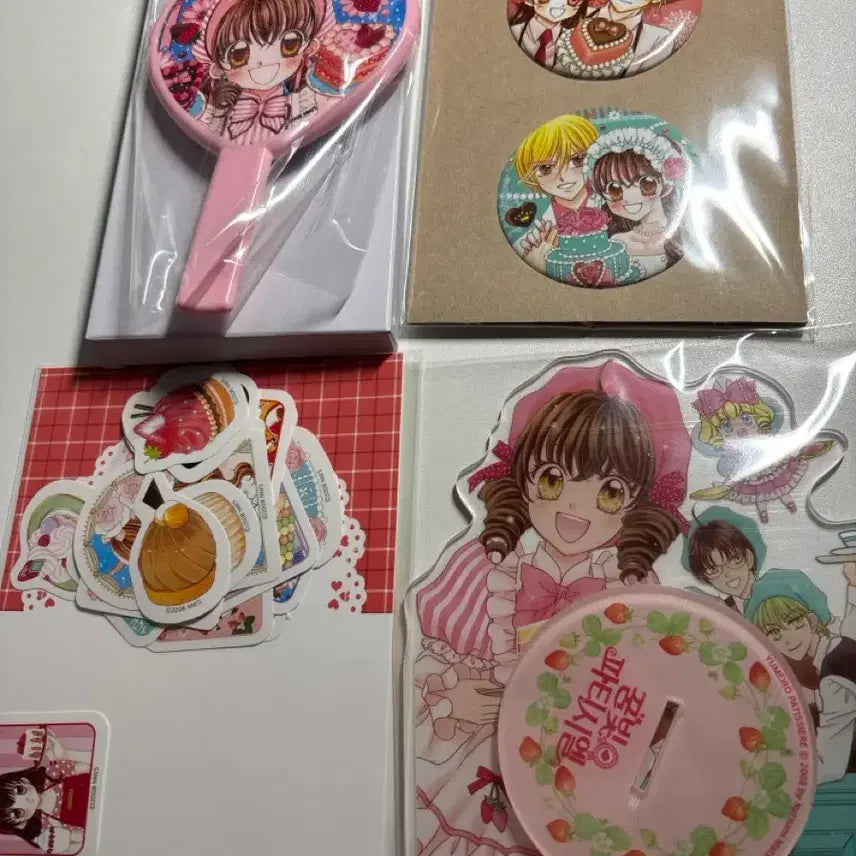 [BUNJANG] Yumeiro Patissiere Starter Set Acrylic Stand, Mirror, Sticker, Badge Bundle Set / 일괄)꿈빛파티시엘 스타터 세트 아크릴 스탠드,거울,스티커,뱃지