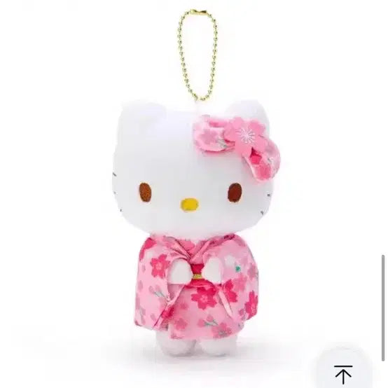 [BUNJANG] Hello Kitty Kimono Doll Keyring Cherry Blossom Edition / 키티 기모노 인형 키링 벚꽃 에디션