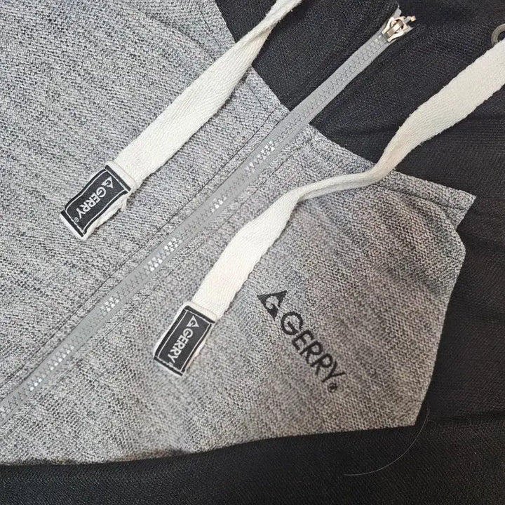 [BUNJANG] GERRY Hooded Zip-Up Jacket Grey/Black L / GERRY 제리 후드 집업 그레이/블랙 L