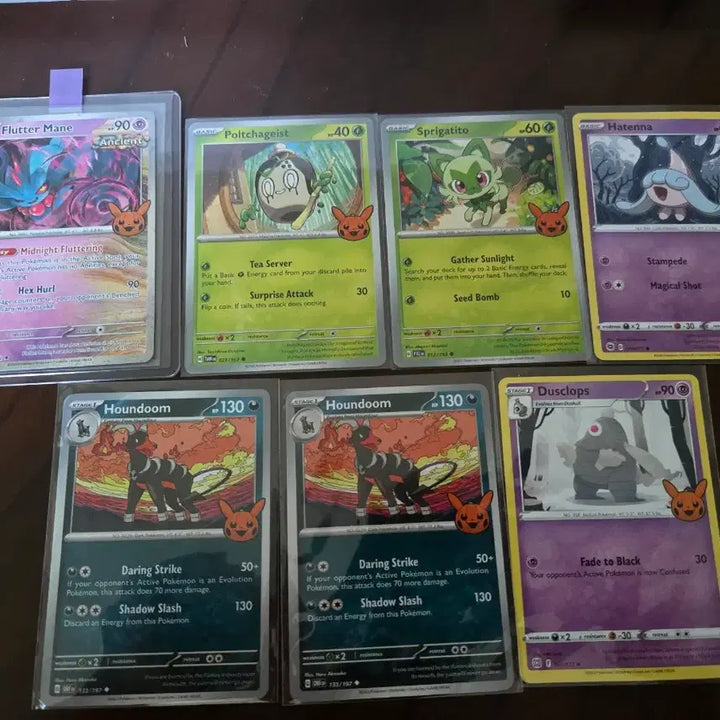 [BUNJANG] Pokemon North American Halloween Set 7 Cards Bundle / 포켓몬카드 북미 할로윈 7장 일괄 판매 합니다. (무우마, 헬가 등)