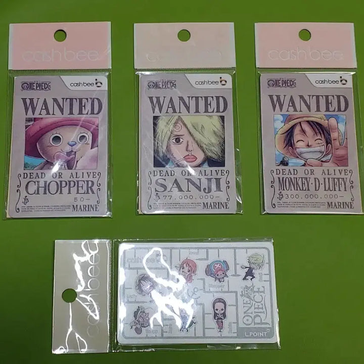 [BUNJANG] One Piece 2016 Limited Edition Cashbee Card Set / 원피스 2016년 한정판 캐시비 카드 4종