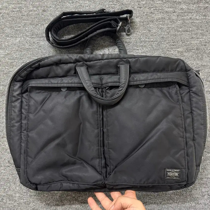 [BUNJANG] Porter Tanker 2-Way Briefcase Black / 포터 탱커 투웨이 브리프케이스 블랙 구형