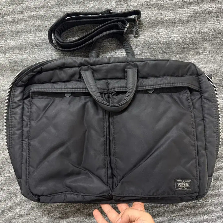 [BUNJANG] Porter Tanker 2-Way Briefcase Black / 포터 탱커 투웨이 브리프케이스 블랙 구형