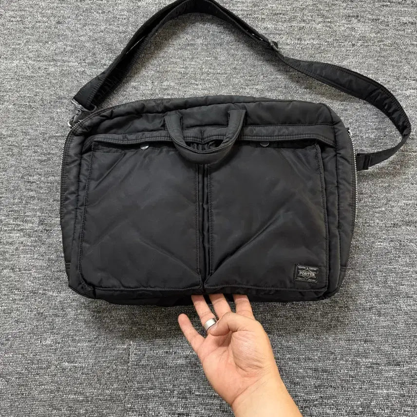 [BUNJANG] Porter Tanker 2-Way Briefcase Black / 포터 탱커 투웨이 브리프케이스 블랙 구형