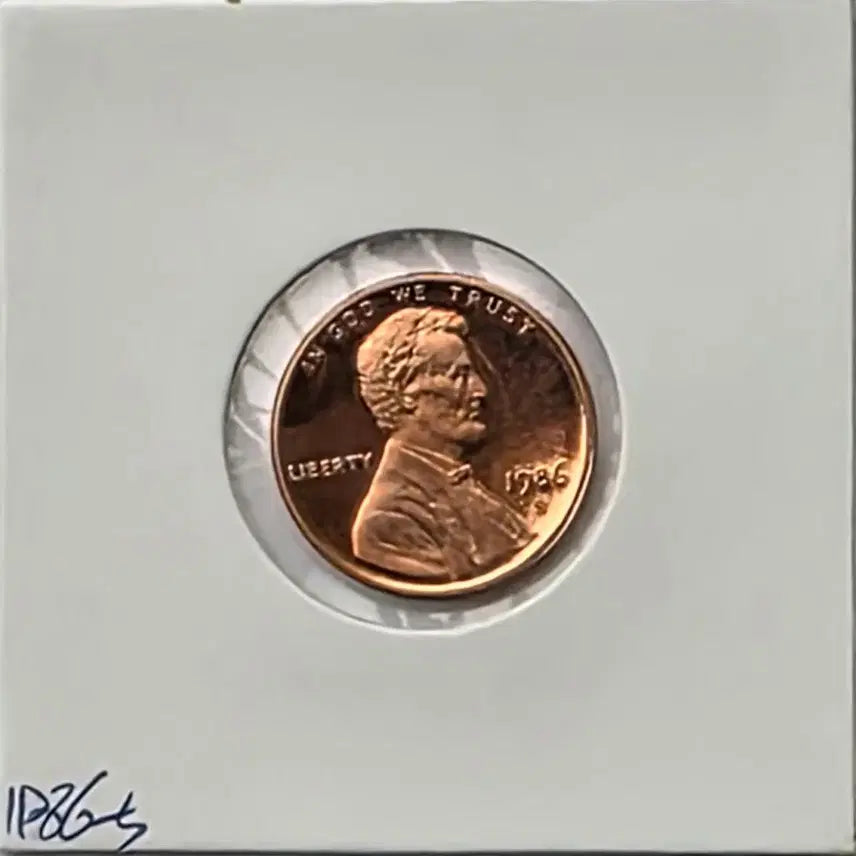 [BUNJANG] 1986-S Lincoln Cent Proof Penny / 링컨 1센트 1986_S 년도 푸르프 미사용 페니