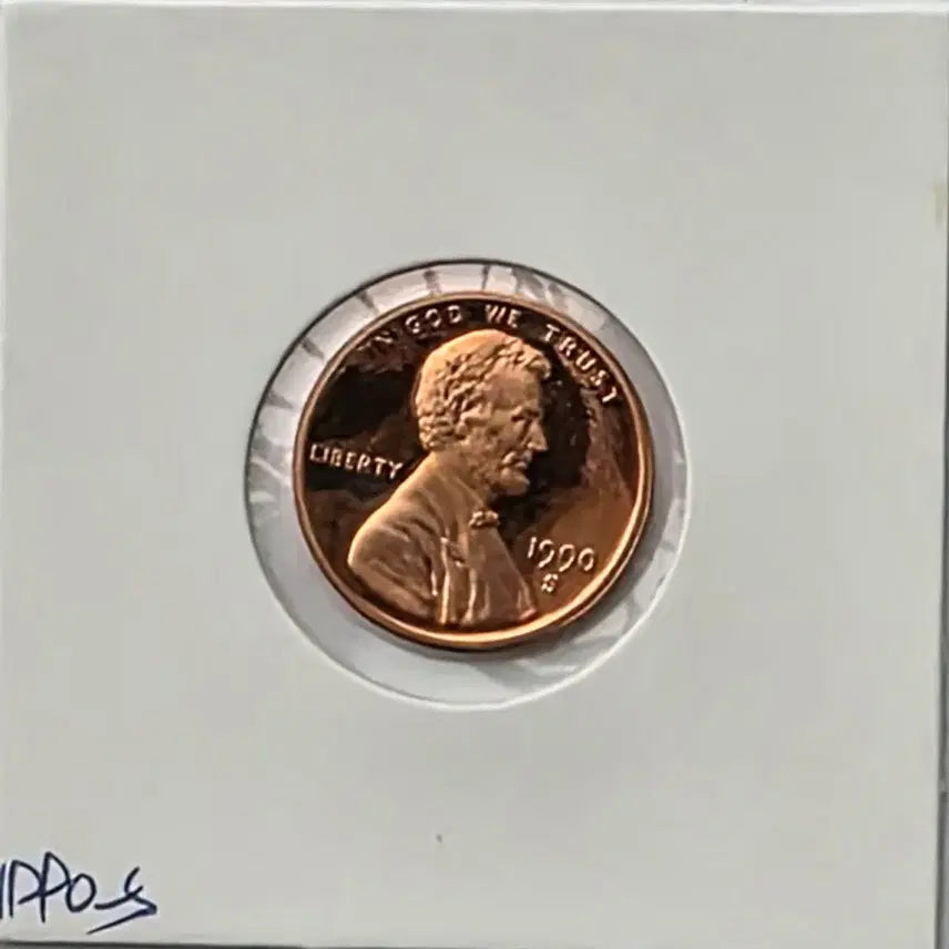 [BUNJANG] 1990-S Lincoln Cent "S" Mint Proof Uncirculated Penny / 링컨 1센트 1990_S 년도 푸르프 미사용 페니