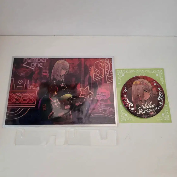[BUNJANG] Hinomori Shiho Happy New Year Collection Acrylic Stand, Color Card, and Can Badge Set / 프세카프로세카 히노모리 시호 하피코레 생일쿠지아크릴색지캔뱃지페스