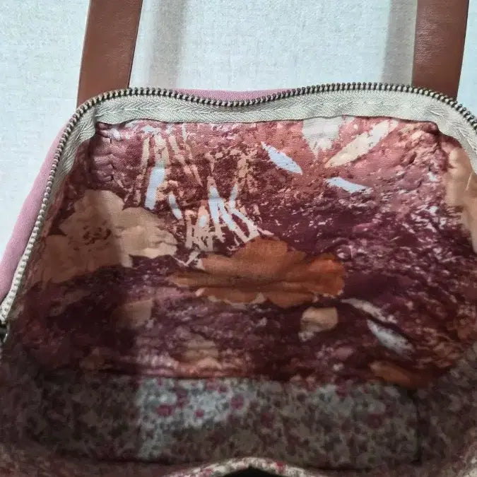 [BUNJANG] Pink Quilting Rose Embroidery Tote Bag / 핑크 퀼팅 장미 자수 토트백