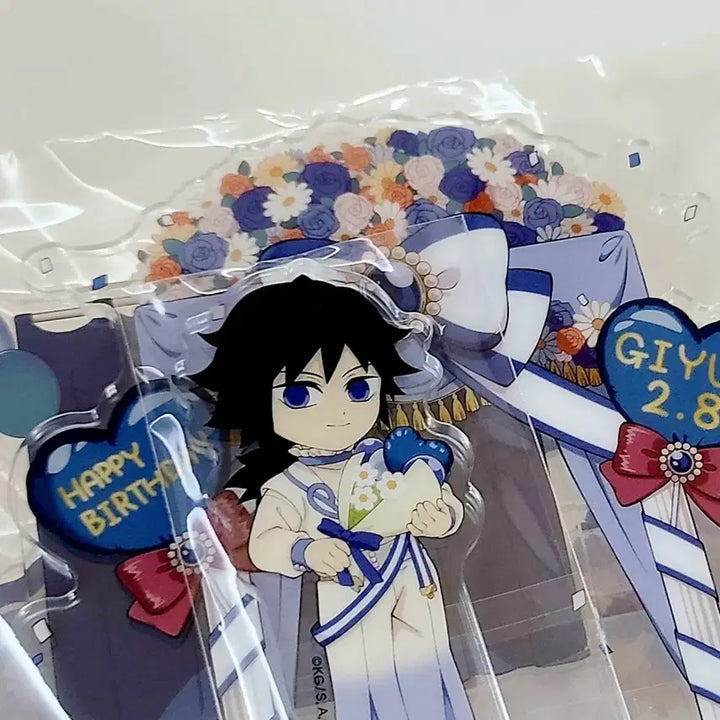 [BUNJANG] Demon Slayer Giyu Birthday Acrylic Stand (Sealed) / 귀멸의칼날 기유 생일 아크릴 스탠드 미개봉 새상품
