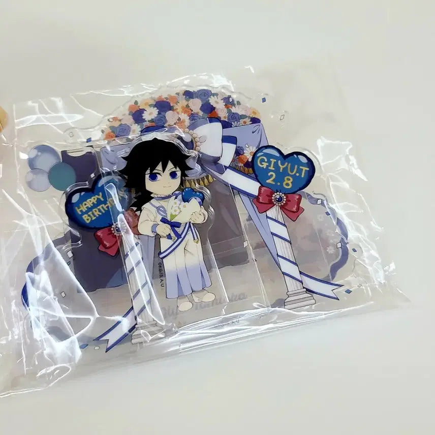 [BUNJANG] Demon Slayer Giyu Birthday Acrylic Stand (Sealed) / 귀멸의칼날 기유 생일 아크릴 스탠드 미개봉 새상품