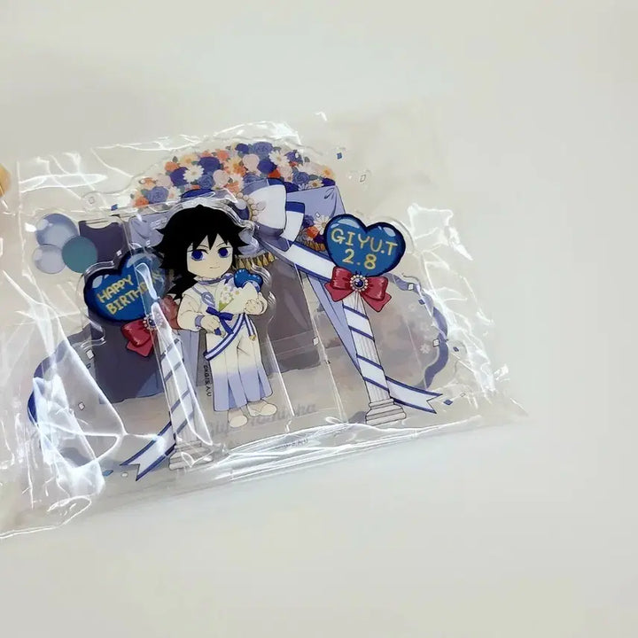 [BUNJANG] Demon Slayer Giyu Birthday Acrylic Stand (Sealed) / 귀멸의칼날 기유 생일 아크릴 스탠드 미개봉 새상품