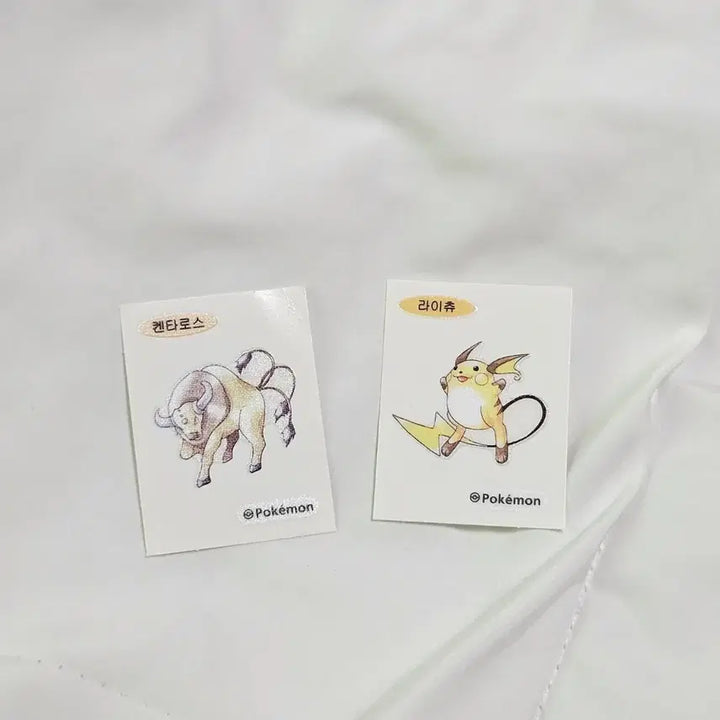 [BUNJANG] Pokemon 30th Anniversary Stickers Raichu, Tauros Bundle Set / 포켓몬 30주년 띠부실 라이츄,켄타로스 일괄