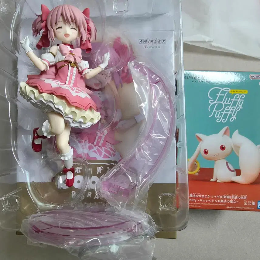 [BUNJANG] Madoka Magica Lottery Last One Prize Figure &amp; Kyubey Fluffy Fluffy / 마도카 쿠지 라스트원 피규어+큐베 플러피플러피