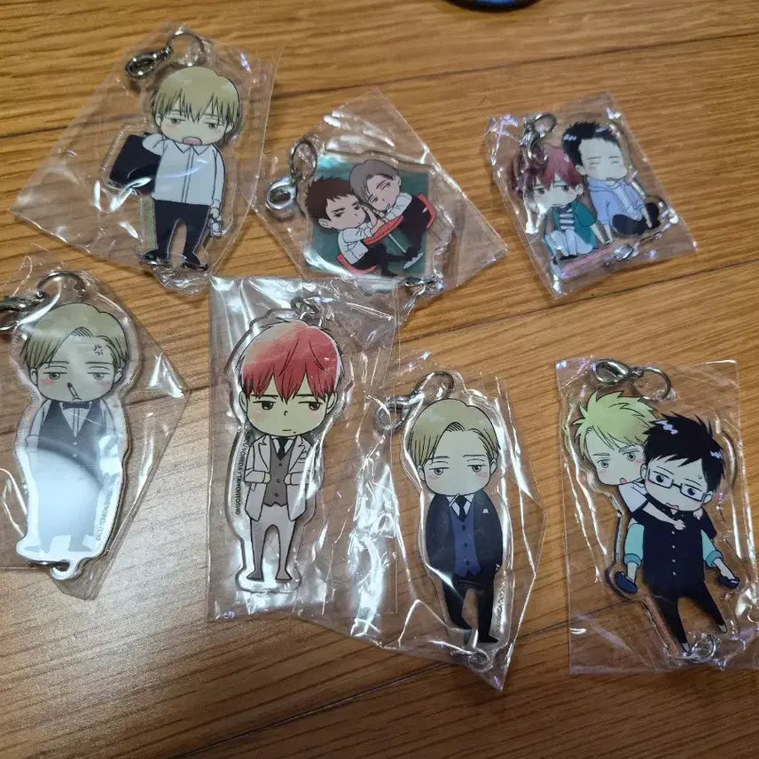 [BUNJANG] Yonezawa Kou 10th Anniversary Keychain 7-Piece Set / 지새날, 요네다코우 10주년,카페굿즈 등 키링 7종 세트