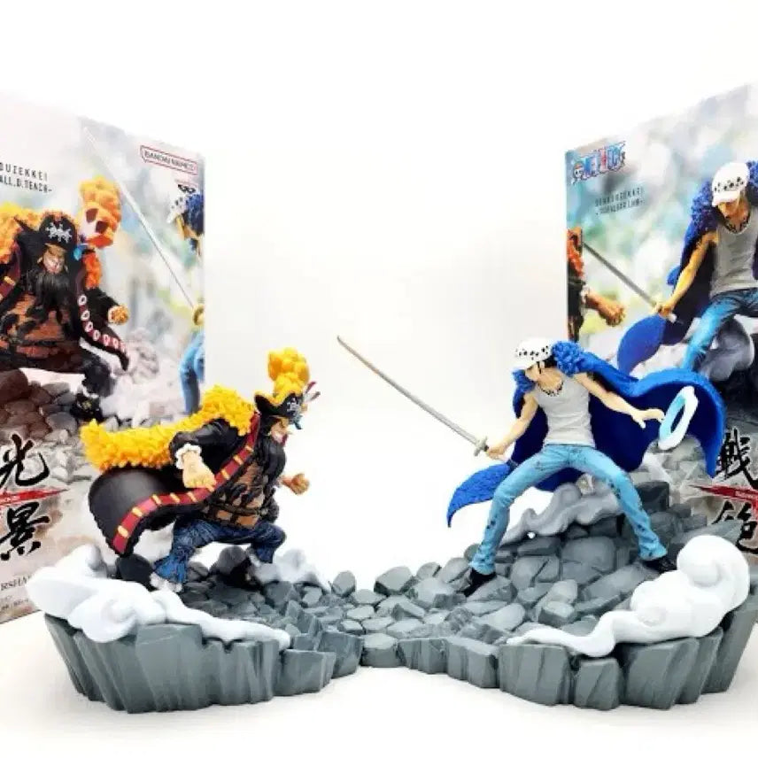 [BUNJANG] Banpresto One Piece Edward Teach &amp; Trafalgar Law Figure Set / 원피스 반프레스토 전광절경 티치 로우 피규어