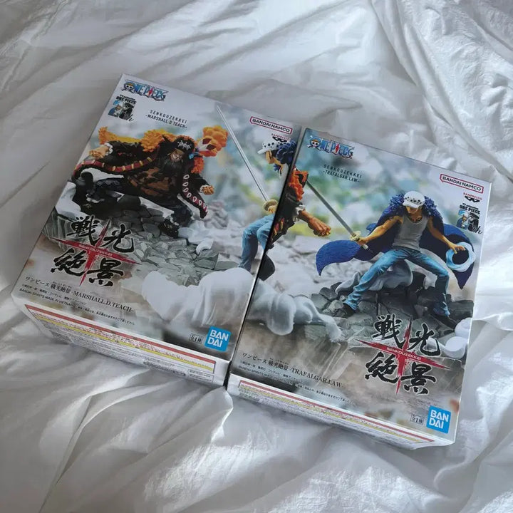 [BUNJANG] Banpresto One Piece Edward Teach &amp; Trafalgar Law Figure Set / 원피스 반프레스토 전광절경 티치 로우 피규어