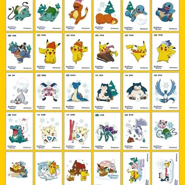 [BUNJANG] Pokemon Bread Stickers 2022 Winter Full Set (30 Types) / (구매) 포켓몬 띠부실 2022 윈터 30종 구매