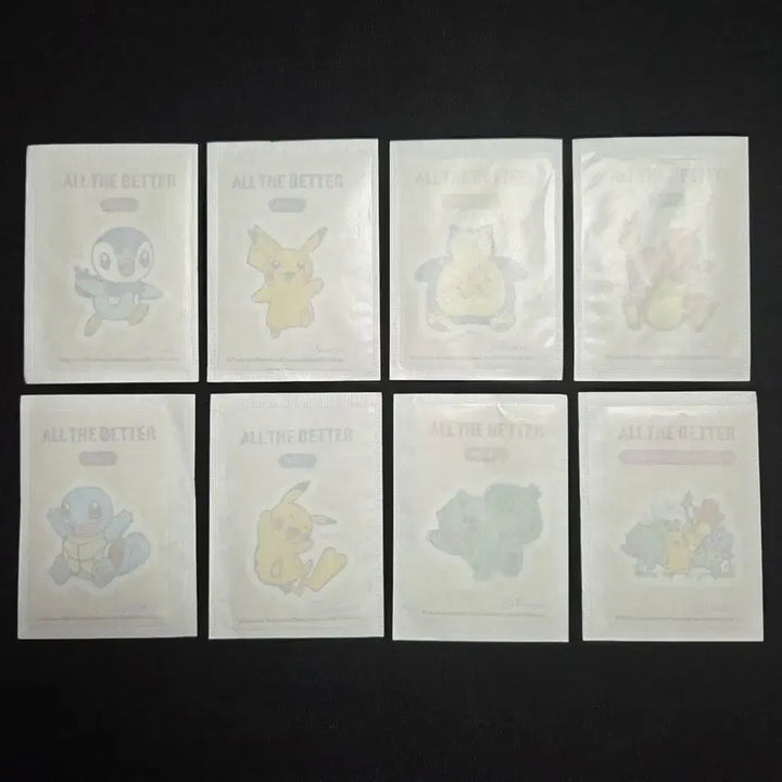 [BUNJANG] All The Better Pokemon Stickers 8 Types Bundle Set / [새상품] 올리브영 올더베러 포켓몬 띠부씰 8종 일괄