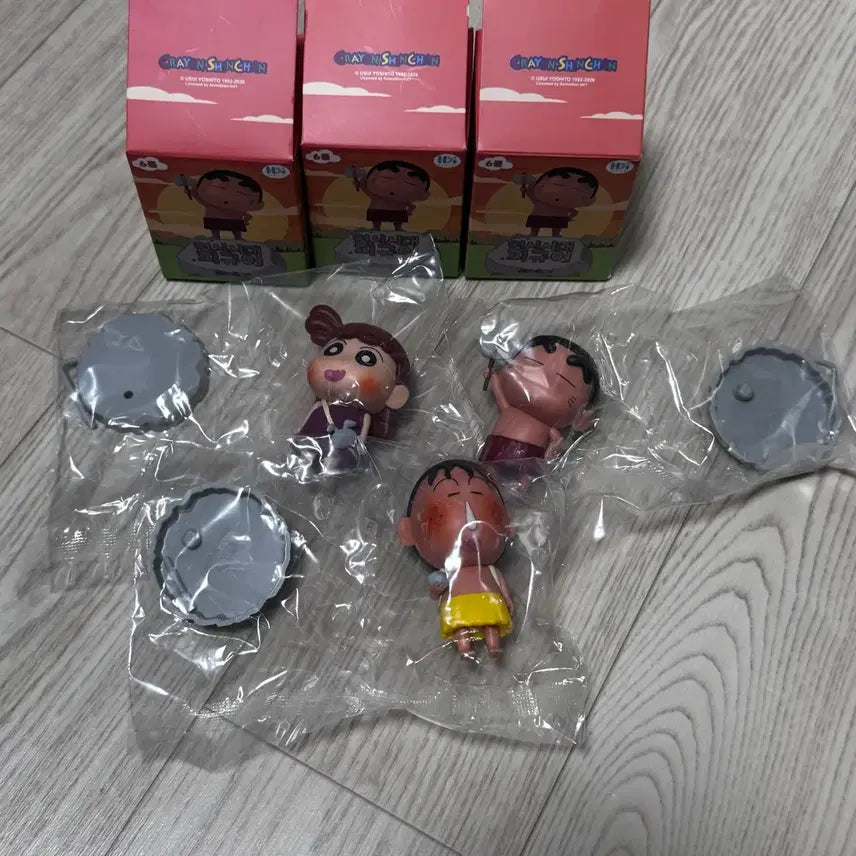 [BUNJANG] Crayon Shin-chan Primitive Era Figures 3-Piece Bundle Set / 짱구는못말려 원시시대 피규어 3종 일괄