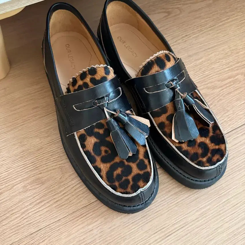 [BUNJANG] Our Legacy Leopard Hair-On Hide Tassel Loafers / [42] 아워레가시 테슬 로퍼 레오파드