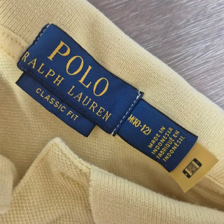 [BUNJANG] Polo Kids Yellow Short Sleeve Polo Shirt (M 10-12) / 폴로 노란 키즈 카라티 (M 10-12)