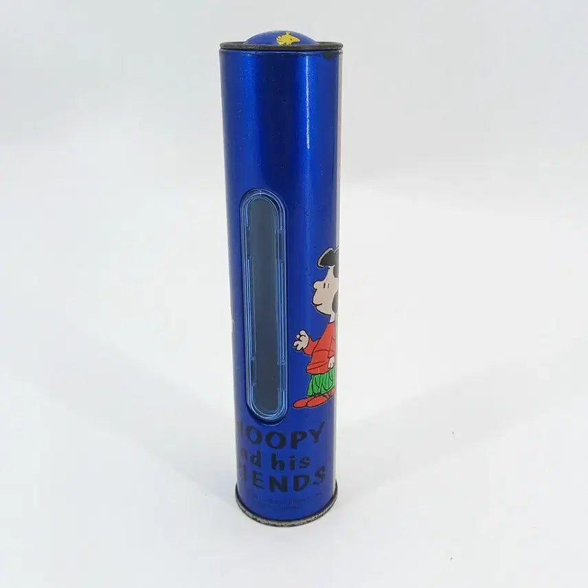 [BUNJANG] Retro Snoopy Tin Case Coin Bank / 레트로 빈티지 인테리어 소품 스누피 투명 필통처럼 생긴 틴케이스 저금통