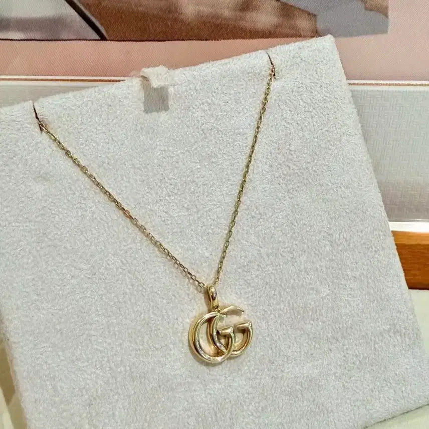 [BUNJANG] Gucci GG Logo Necklace Gold / 구찌 GG 로고 목걸이 골드