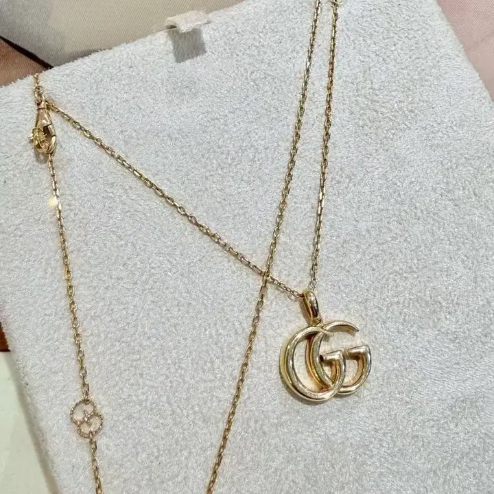 [BUNJANG] Gucci GG Logo Necklace Gold / 구찌 GG 로고 목걸이 골드