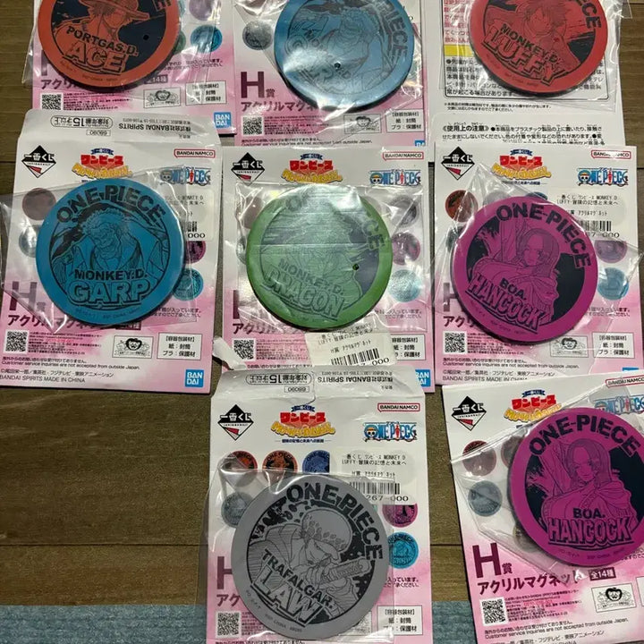 [BUNJANG] One Piece Ichiban Kuji Prize H Acrylic Magnet Bundle Set / 원피스 제일복권 H상 마그넷 일괄 판매