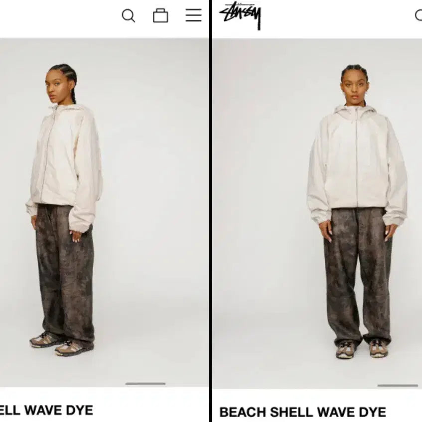 [BUNJANG] Stussy Wave Dye Beach Shell Jacket L / 스투시 웨이브 다이 비치 쉘 자켓 L