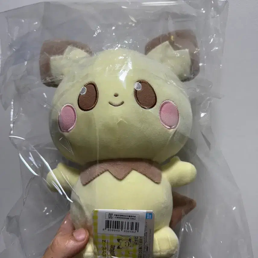 [BUNJANG] Pokemon Pichu Plush Toy / 포켓몬 보송보송 포켓피스 피츄 봉제인형 성수