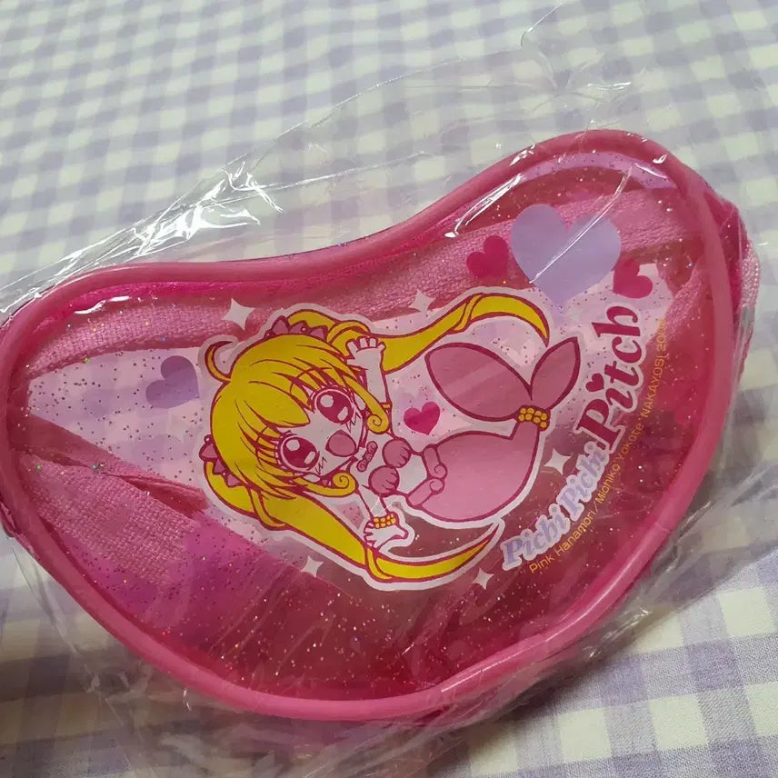 [BUNJANG] Peach Peach Pitch Heart Pouch Case Holder Nakayoshi Appendix Anime / (고전문구) 피치피치핏치 하트 파우치 케이스 보관함 나카요시 부록 애니