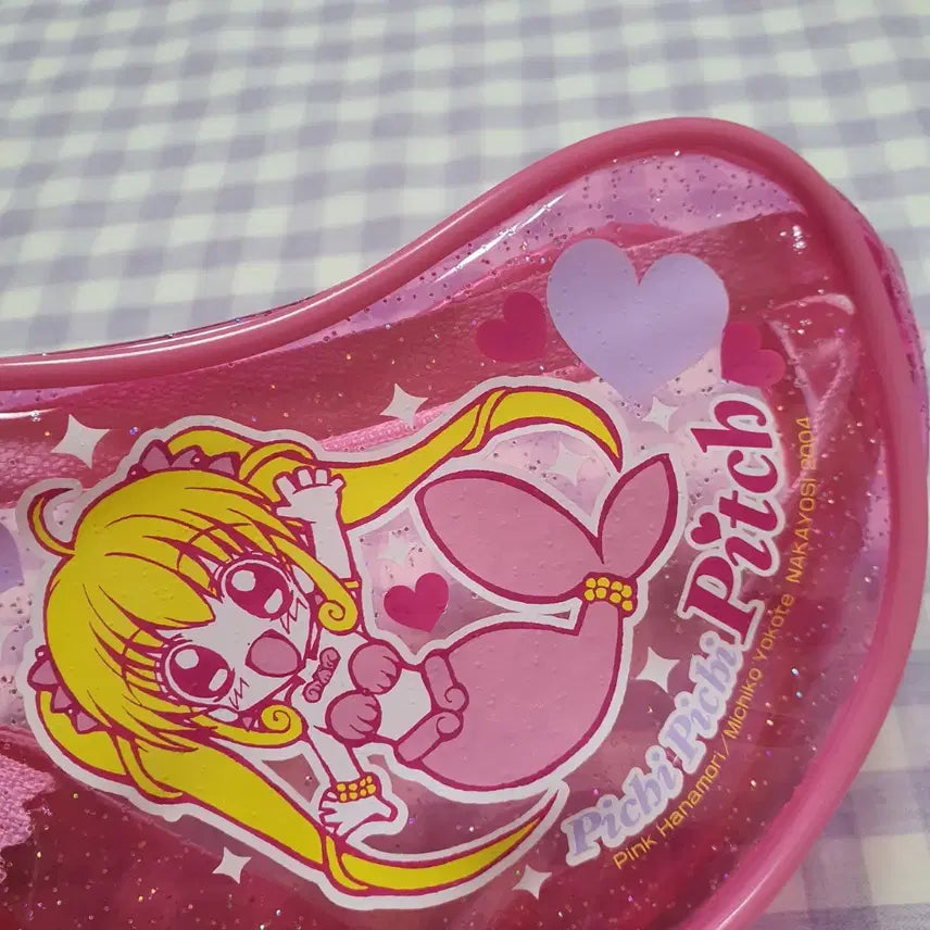 [BUNJANG] Peach Peach Pitch Heart Pouch Case Holder Nakayoshi Appendix Anime / (고전문구) 피치피치핏치 하트 파우치 케이스 보관함 나카요시 부록 애니