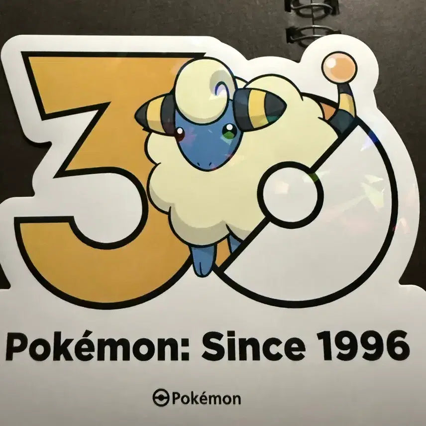 [BUNJANG] Pokemon 30th Anniversary Mareep Logo Sticker / 포켓몬 30주년 로고 스티커 메리프