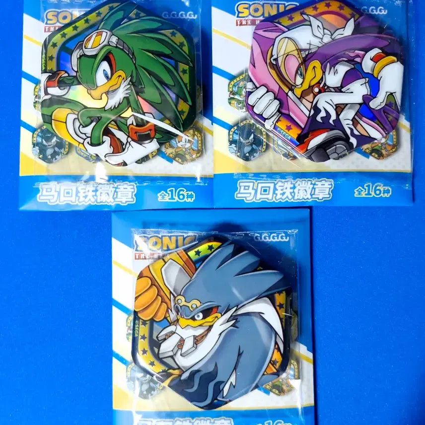 [BUNJANG] Sega Sonic The Hedgehog Team Babylon Jet Wave Can Badge / 소닉 바빌론 도적단 제트 웨이브 스톰 캔뱃지 공식 굿즈 세가