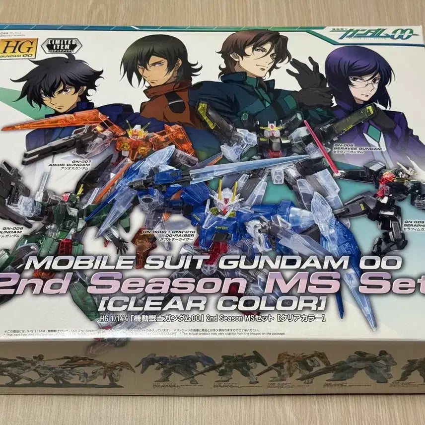 [BUNJANG] Bandai HG Gundam 00 Season 2 MS Set Clear Color / 건담 반다이 HG 더블오 2nd 시즌 MS 세트 클리어 컬러