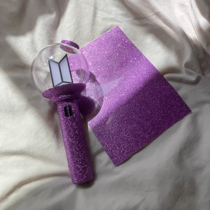 [BUNJANG] BTS Army Bomb Skin Sticker Purple Love / 사미밤 스티커 bts 응원봉 스킨 보라해 컬러