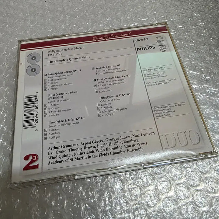 [BUNJANG] Mozart The Complete Quintets Vol. 1 2CD / Mozart - The Complete Quintets Vol. 1 2C