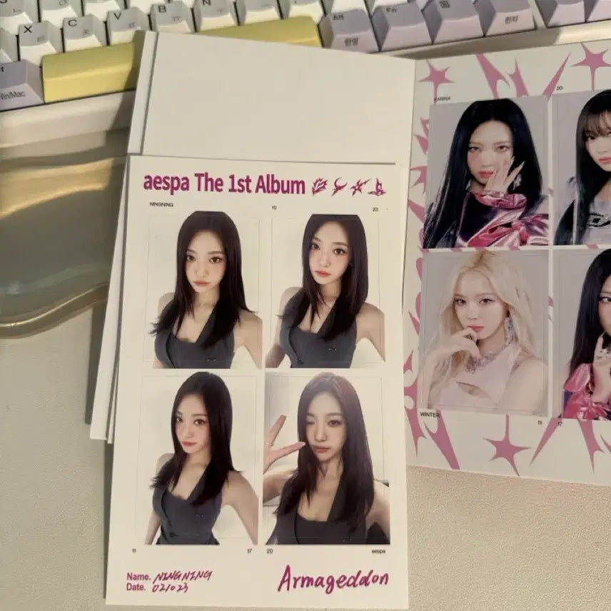 [BUNJANG] Aespa Armageddon Four-Cut Photo Sticker Book / 에스파 아마겟돈 네컷 포토 스티커북