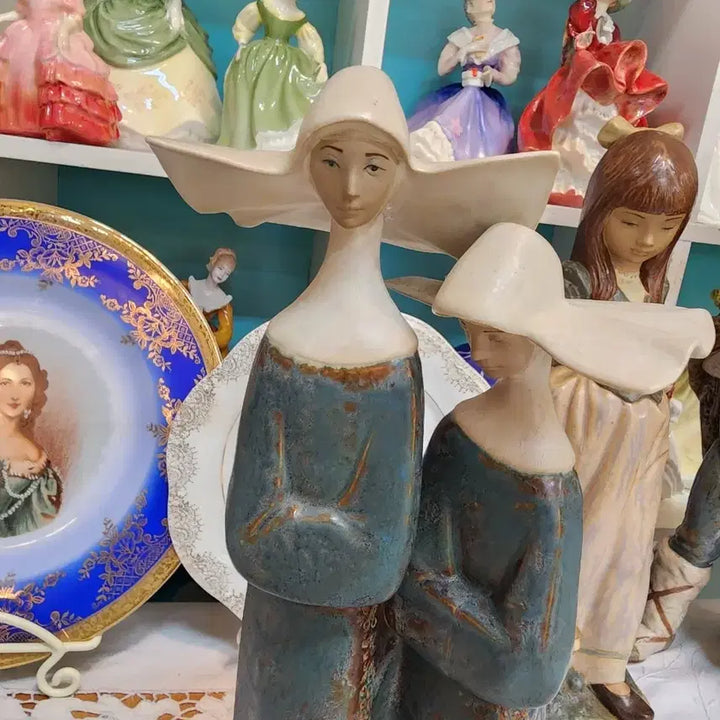 [BUNJANG] Lladro Gres Two Nuns Figurine / 야드로 그레스 두 수녀 피겨린