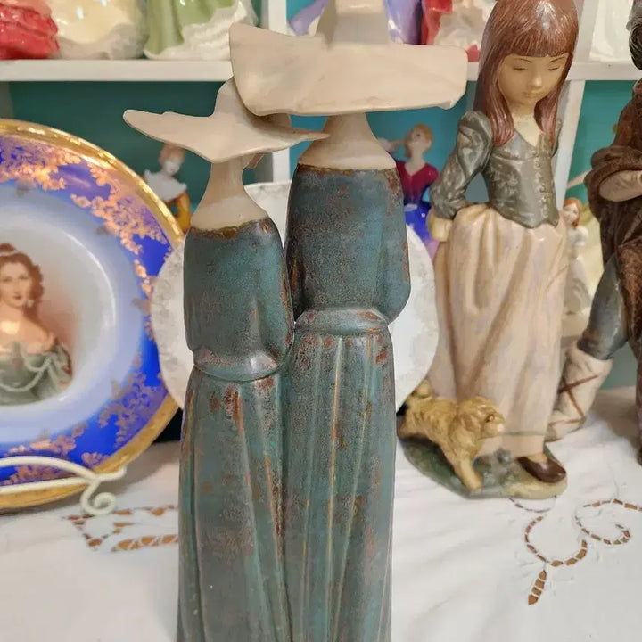 [BUNJANG] Lladro Gres Two Nuns Figurine / 야드로 그레스 두 수녀 피겨린