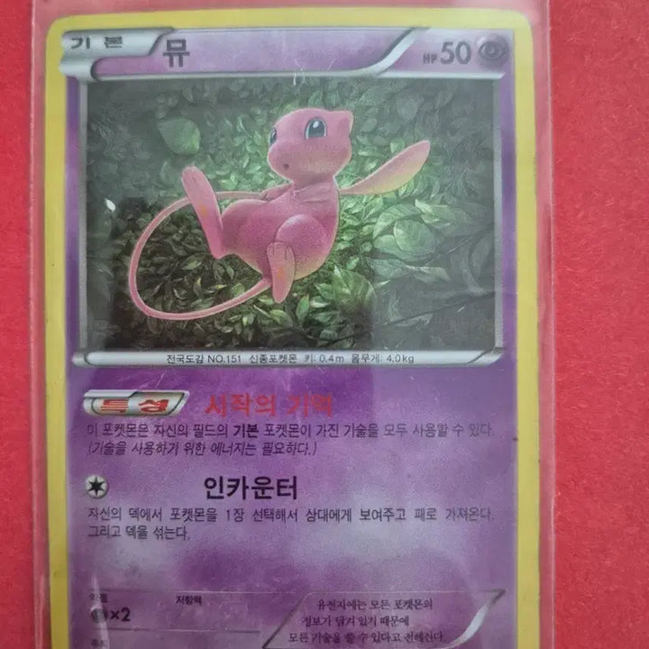 [BUNJANG] Mew Pokémon Card / 포켓몬카드 뮤