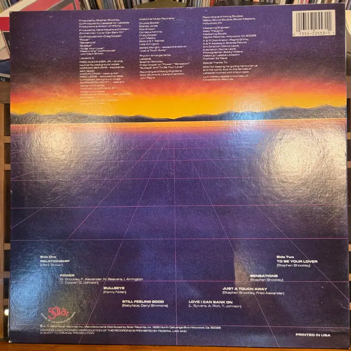 [BUNJANG] Lakeside Power 1987 US First Press LP NM/NM+ / Lakeside.power.87.US.초반.NM/NM+.민트급LP