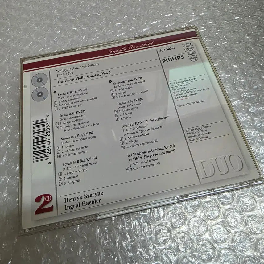 [BUNJANG] Mozart The Great Violin Sonatas Vol.2 2CD / Mozart : The Great Violin Sonatas Vol.2