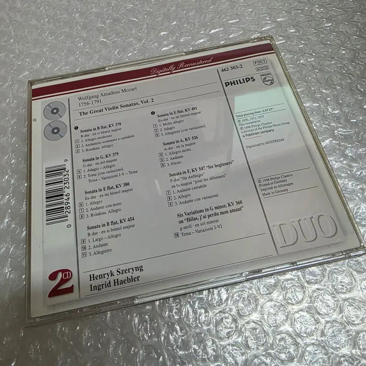 [BUNJANG] Mozart The Great Violin Sonatas Vol.2 2CD / Mozart : The Great Violin Sonatas Vol.2