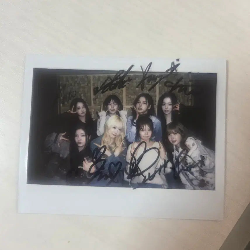 [SOLD OUT] [BUNJANG] SAY MY NAME Group Signed Polaroid / 세이마이네임 단체 싸인 폴라로이드