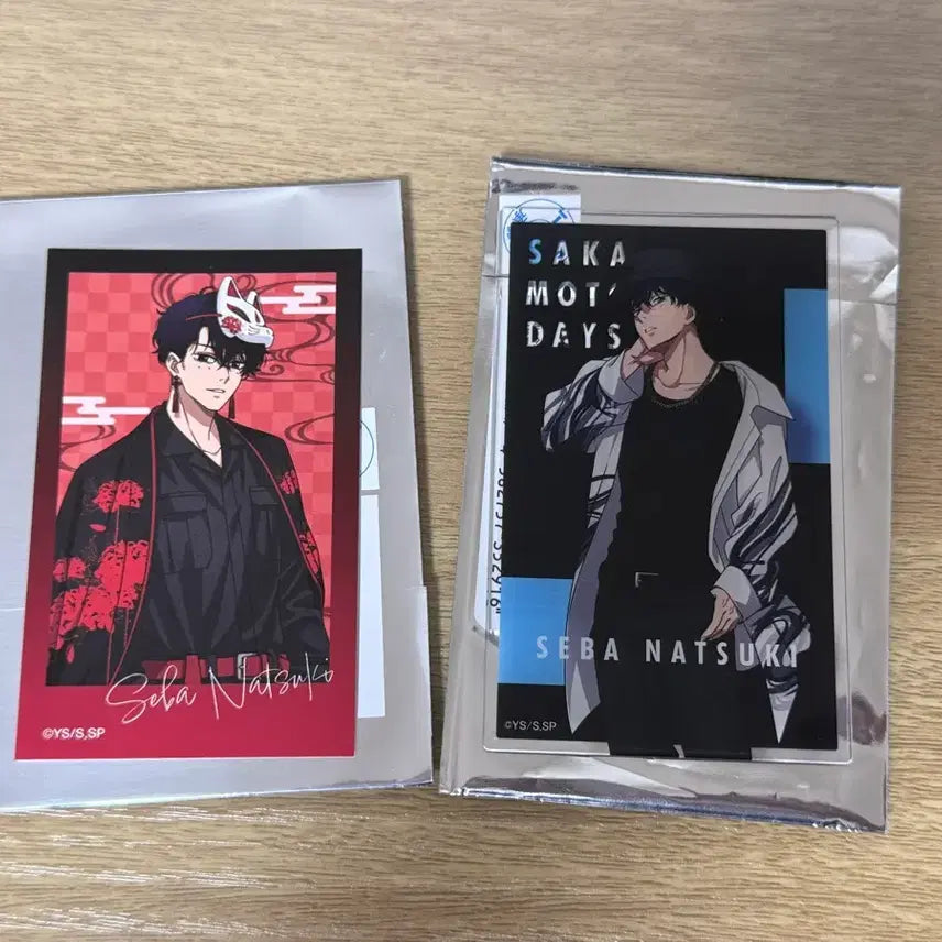[BUNJANG] Sakamoto Days Natsuki Seba Original Art Sticker, Acrylic Card, Paper Goods / 사카모토 데이즈 세바 나츠키 점프샵 원화 스티커,아크릴카드,지류 굿즈