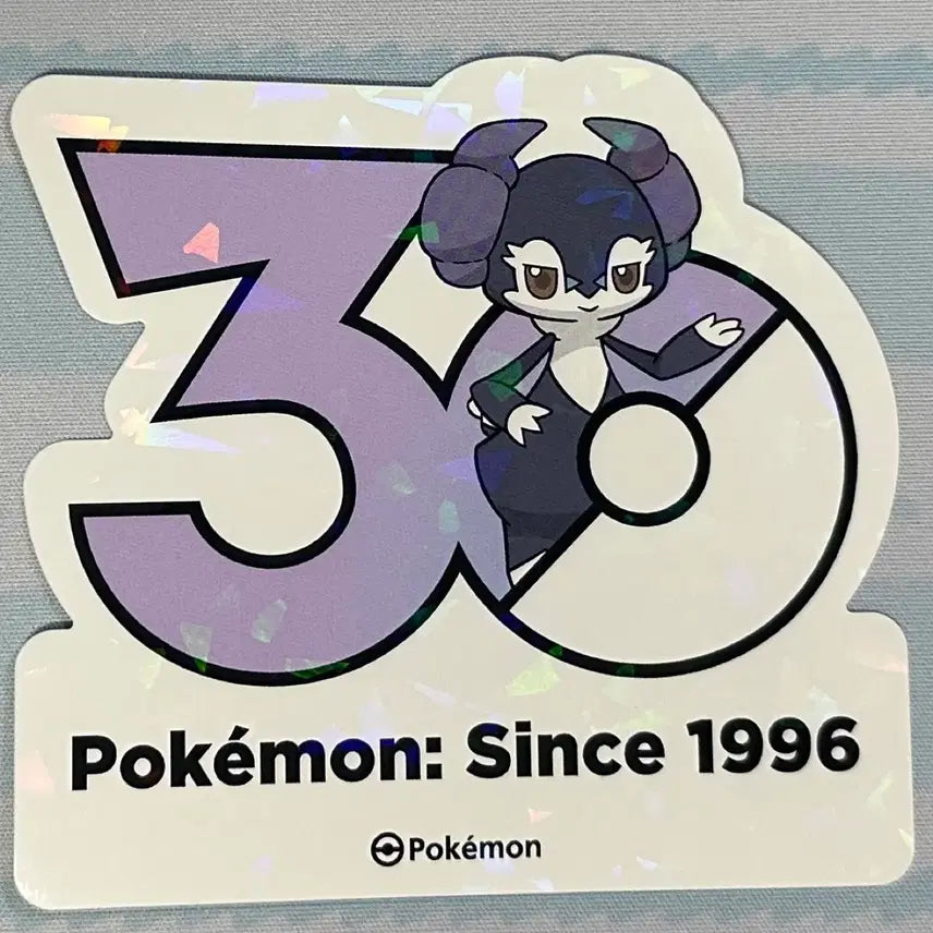 [BUNJANG] Pokemon 30th Anniversary Logo Sticker Esser / [포켓몬 30주년 기념 로고스티커]에써르