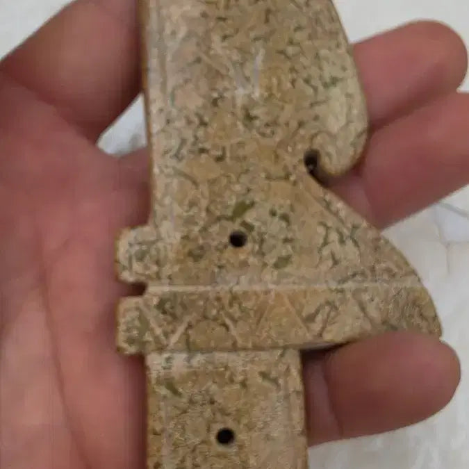 [BUNJANG] Hongshan Culture Jade Sword with Inscriptions / 고옥에강옥 홍산문화옥 명문옥검 0528
