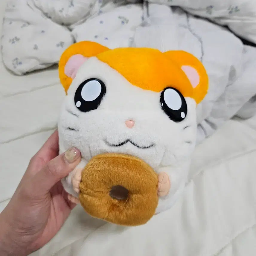 [BUNJANG] Hamutaro Donut Hamtaro Stuffed Toy / 일본 정품 고전 햄토리 인형 새상품